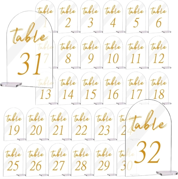 Table Number Signs - Picture 3 of 4